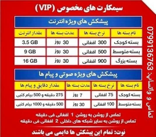 Roshan vip sim card