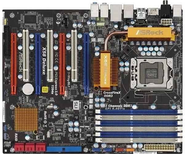 بورد گیمینگ Asrock x58 پروسیسر CORE I7 950