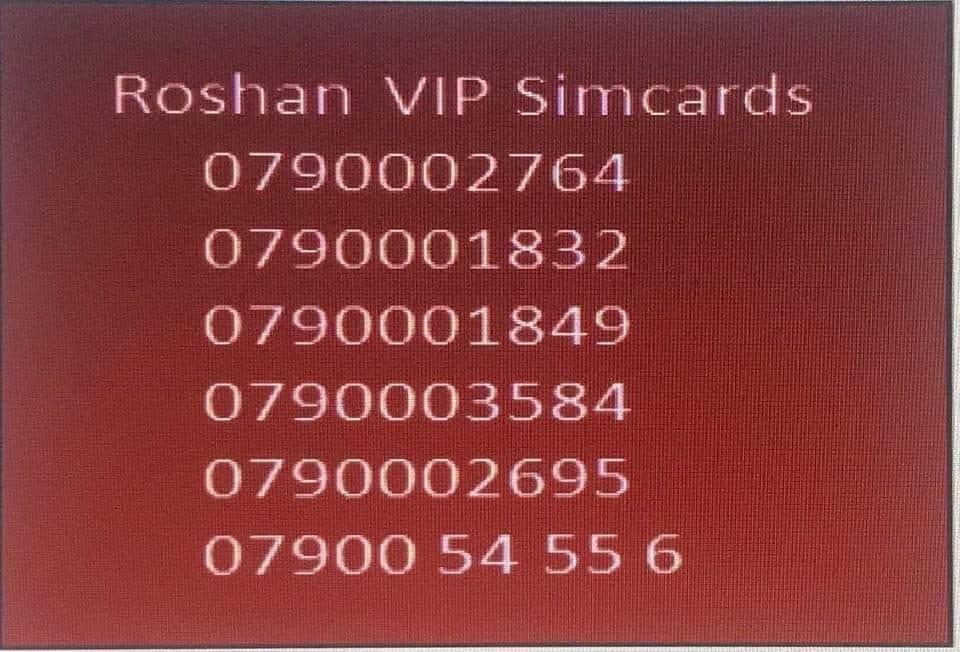 Roshan-VIP-Simcards