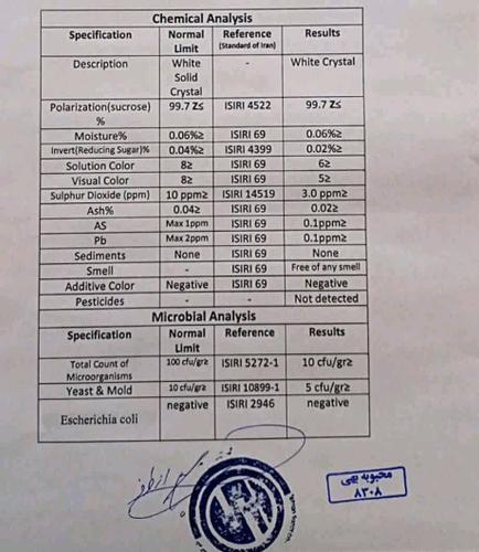 شکر سفید صادراتی برزیل و عمان