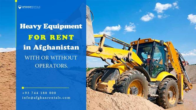 Rent heavy equipment with or without operators