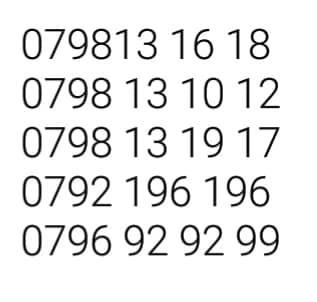 Roshan VIP Simcards