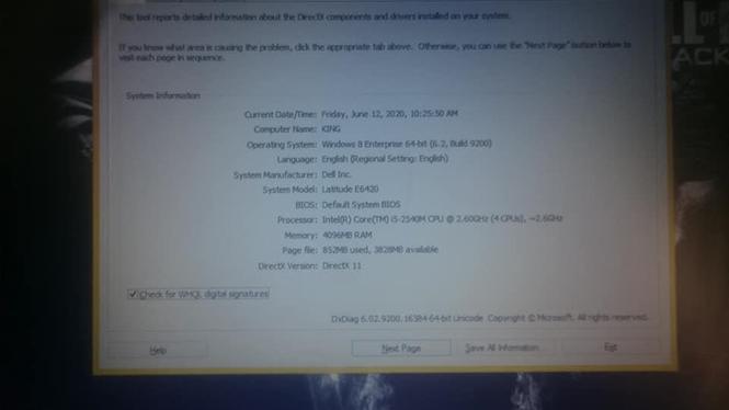 لپتاپ dell 6420 core i5