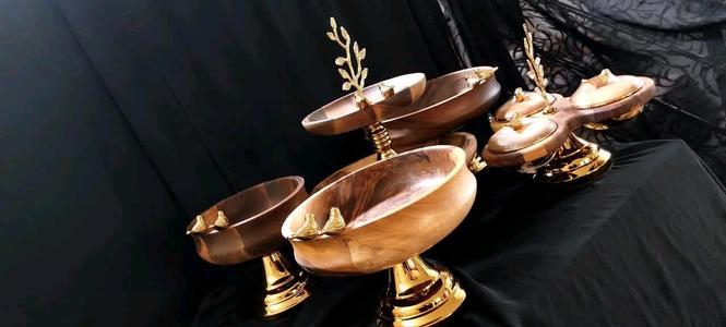 ظروف های چوبی خراطی شده