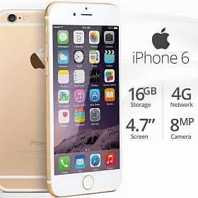مودل iPhone 6 gold با 16 GB بسیار ثابت سیت سابقه جنس سابقه ا