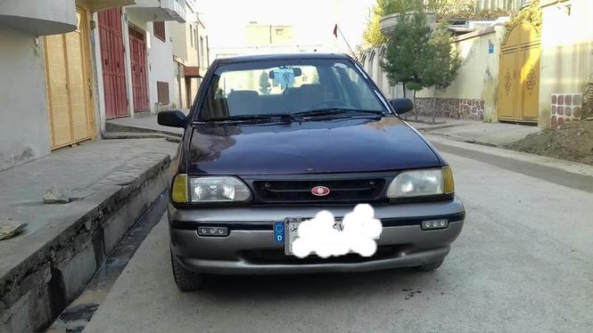 موتر پراید ایرانی مودل 1994رنگ جگری پلیت _2 کابل به قمیت 130