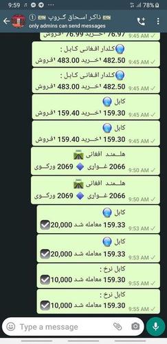 پروخت او دقیق صرافی نرخونه تــرلاسه کـړی ... واټس