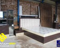 تخت خواب دو نفره جک دار (چوبی فلزی)