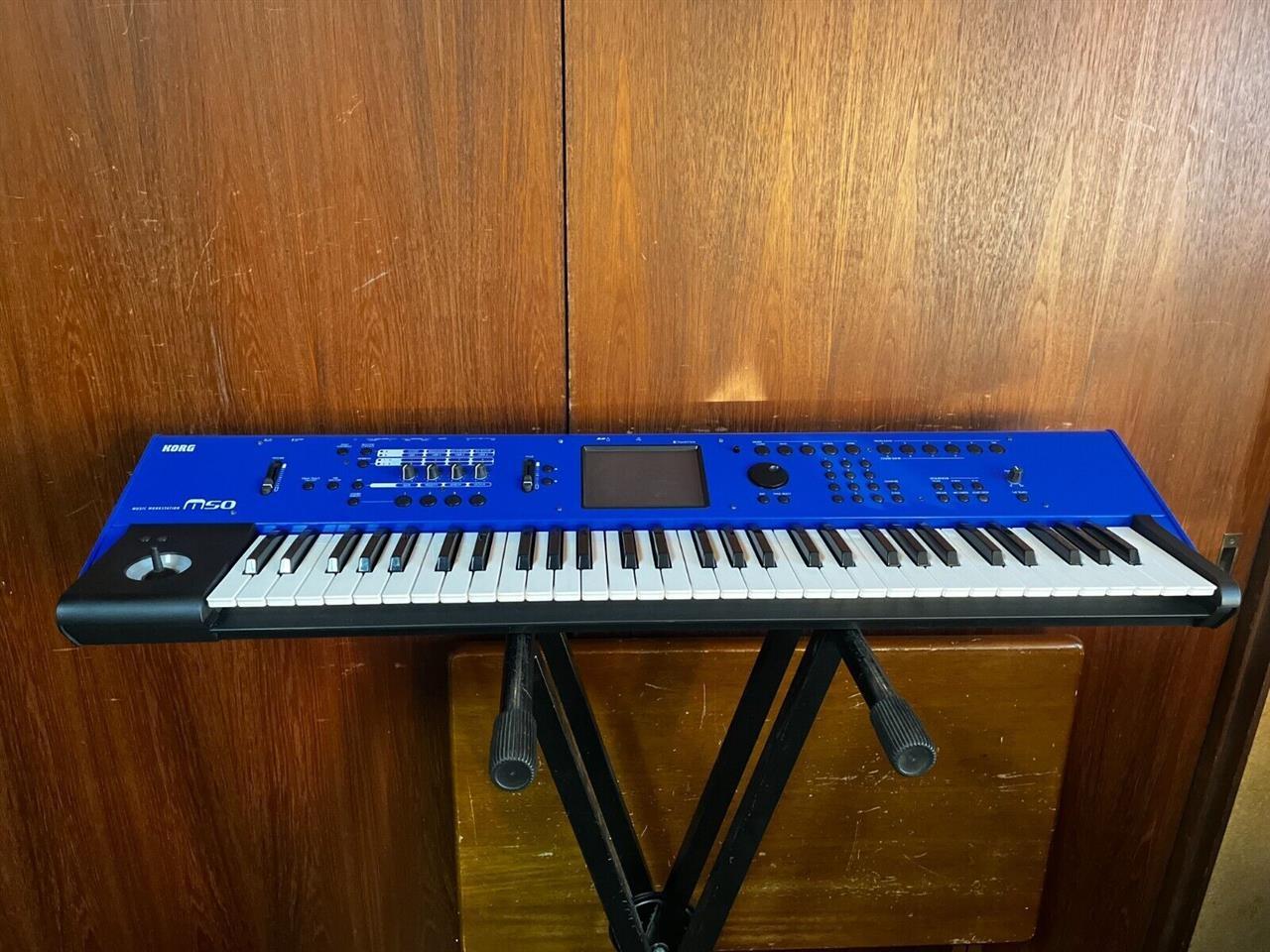KORG-M50-61-61-Key-Compact-Music-Workstation-BLUE-Limited-ed