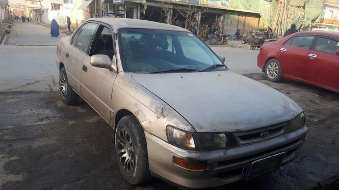 موتر بیدون تکر چپه شاسی خوردگی