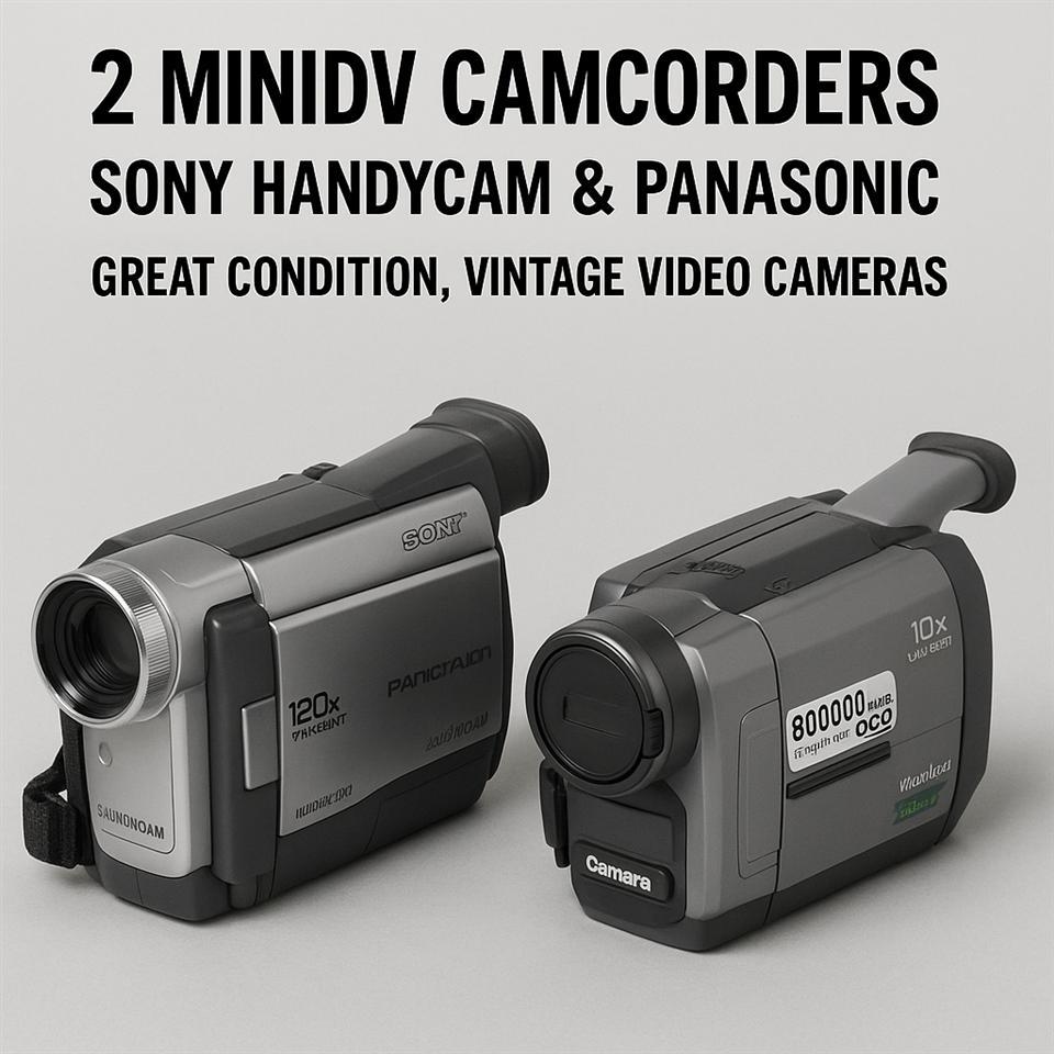 2-MiniDV-Camcorders---Sony-Handycam---Panasonic---Great-Cond