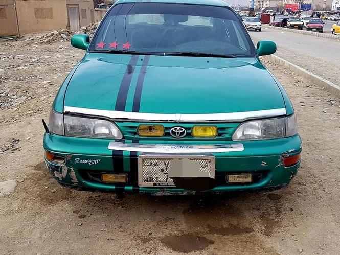 یک عراده موتر سبز کالا کانادایی پلیت هرات به کمنت جواب داده
