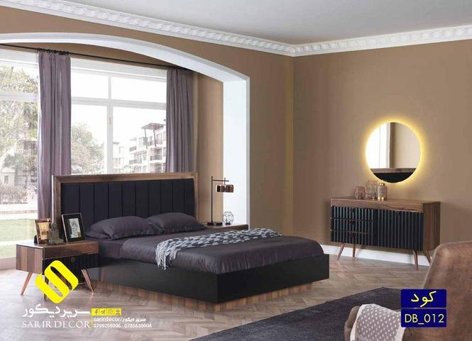 تخت خواب دو نفره جک دار (چوبی فلزی)