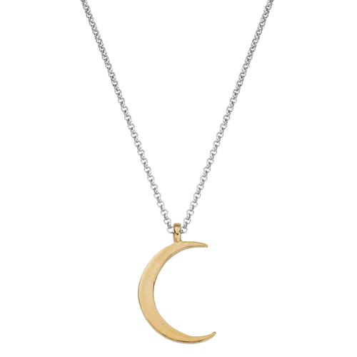 Afghan Silver & Gold wash Crescent Moon Necklace &#55357&#56491&#55356&#57113&#55356&#57113