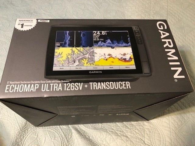 New-Garmin-ECHOMAP-Ultra-2-126sv-Fishfinder-with-Transducer