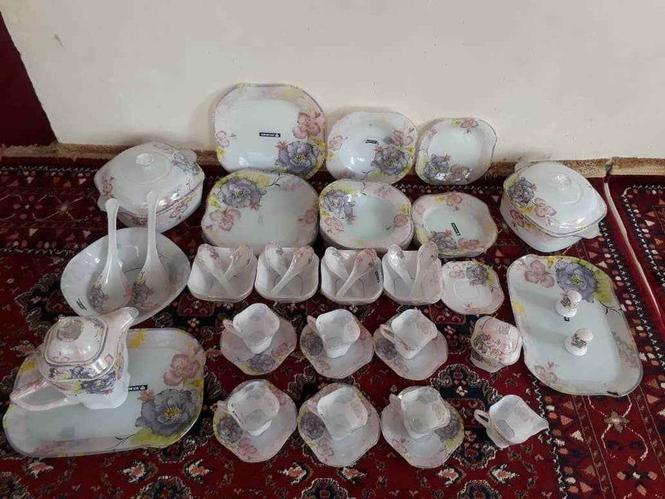 سیت ظرف هشت نفره سنگی انتیک