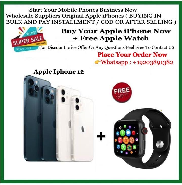 Sealed-Brand-new-iPhone-12-pro-max-+-Extra-Apple--Watch-Ser
