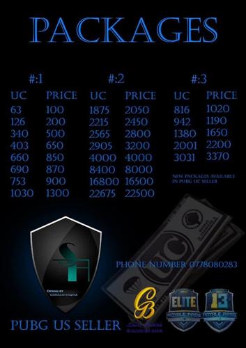 PUBG UC یوسی فروشی
