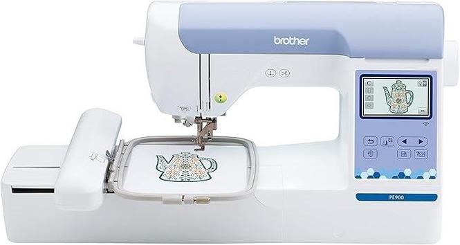 Brother PE900 Embroidery Machine with WLAN, White