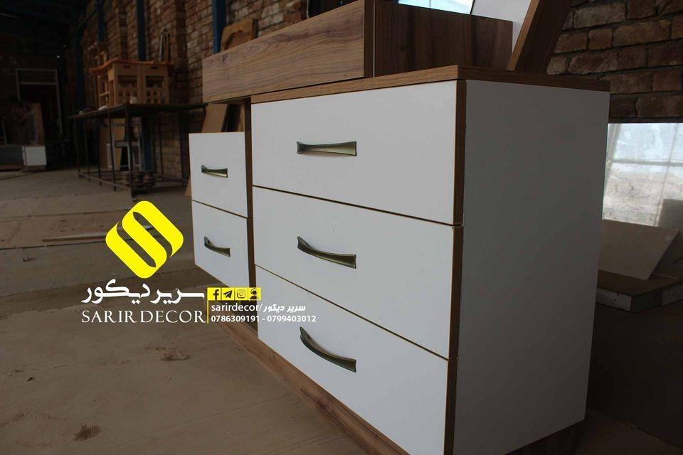 تخت-خواب-دو-نفره-جک-دار--چوبی-فلزی-