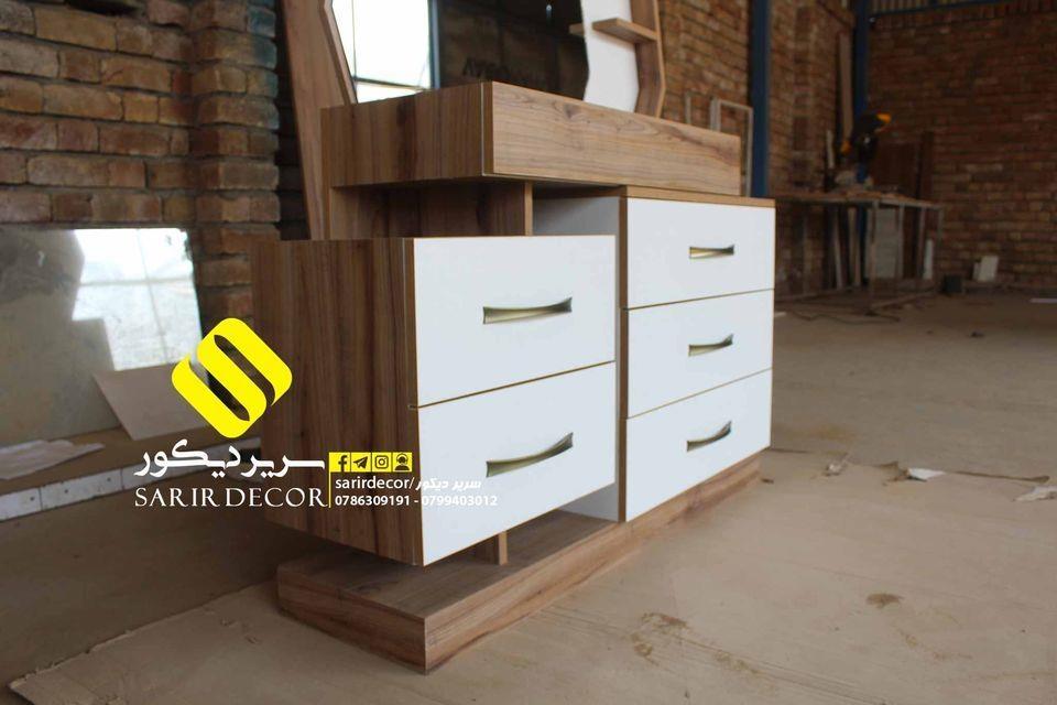 تخت-خواب-دو-نفره-جک-دار--چوبی-فلزی-