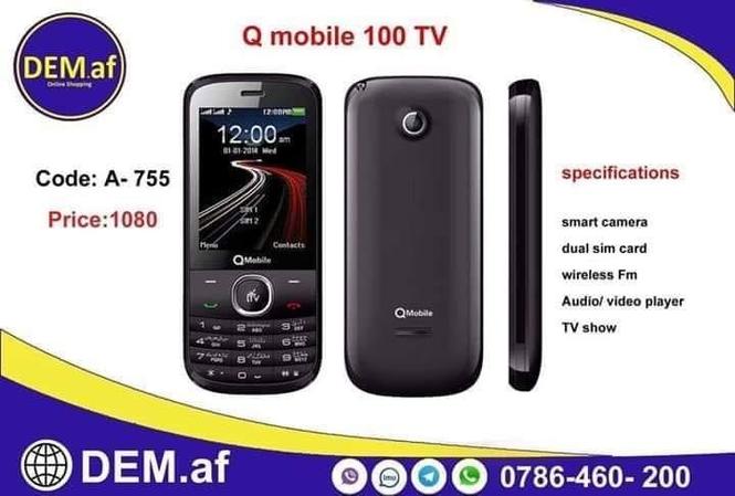 موبایل تلوزیون دار برند Q Mobile 100