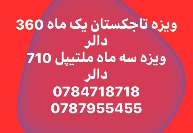 ويزه تاجكستان ٣٦٠ دالر