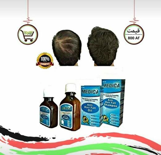 ميډيکا شامپو او تيل د وريښتيانو ټينګولو لپاره