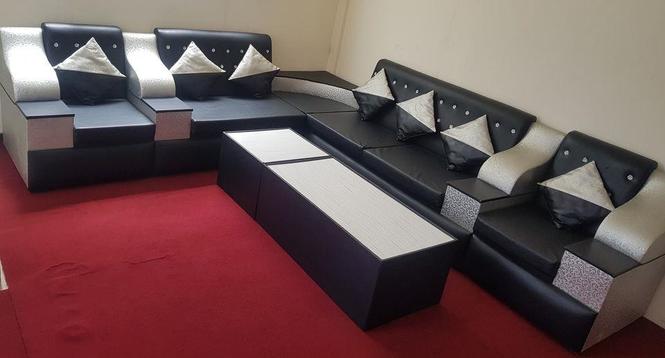 یک سیت کوچ 7نفره L کاملا ثابت در حد نو 0729795600