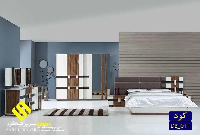 تخت خواب دو نفره جکدار (چوبی فلزی)