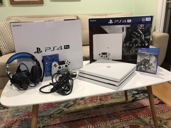 new PS4 Pro 1TB console with free games $150