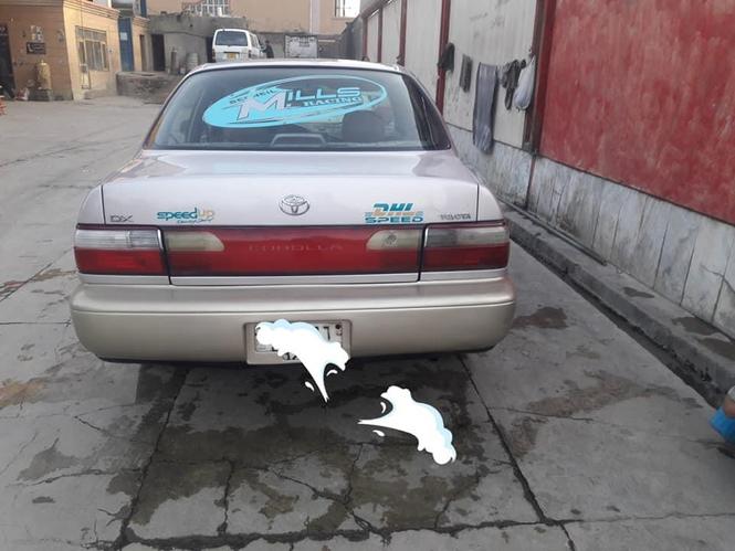 موتر فروشی عاجل موتر کرولا مدل ۹۷ کانادایی پلیت منفی ۴اسناد