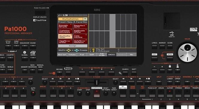 Korg PA1000 61-Key PRO Arranger Light Weight Keyboard New in