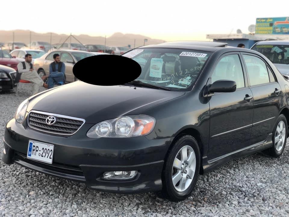Toyota Corolla S Class 08 Kabul Toyota Corolla S Class 08 Kabul