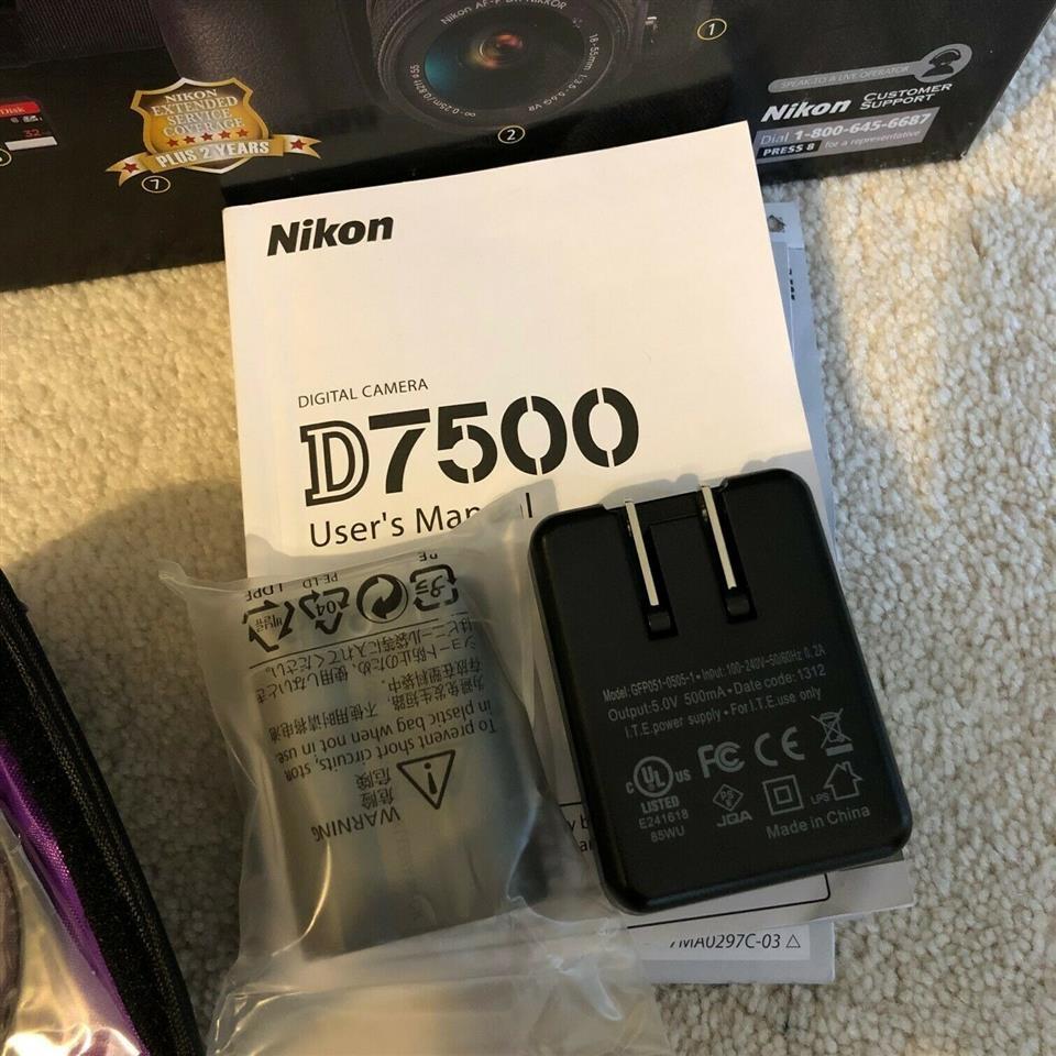 Nikon-D-D7500-20-9MP-Digital-SLR-Camera---Black