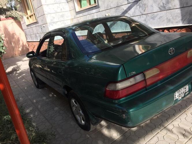 موتر رنگ سبز مادل ٩٧ ماشين ٧a قطعه بلند شيشه برقي پليت منفي